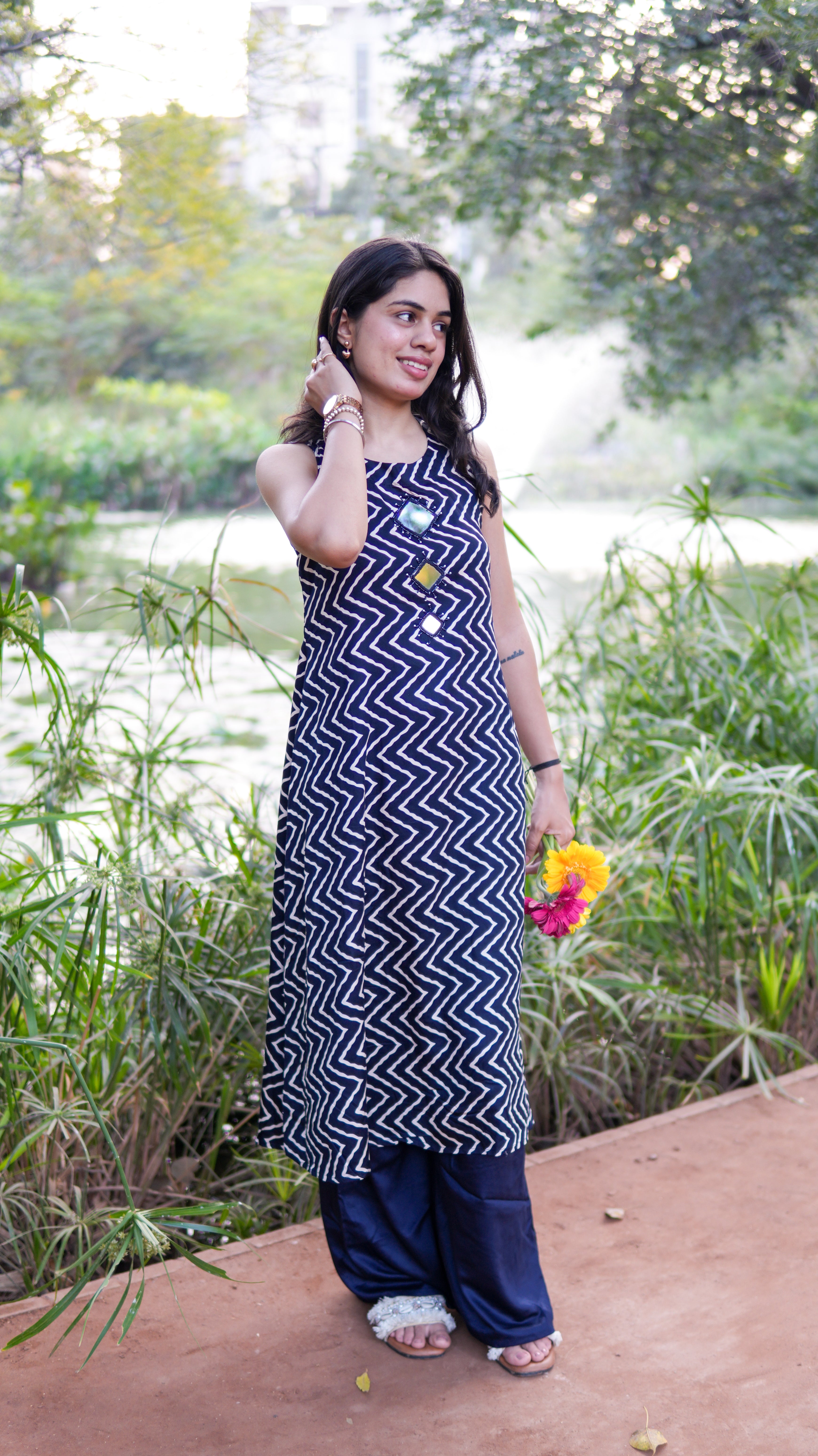 Women Two Piece Kurti Set