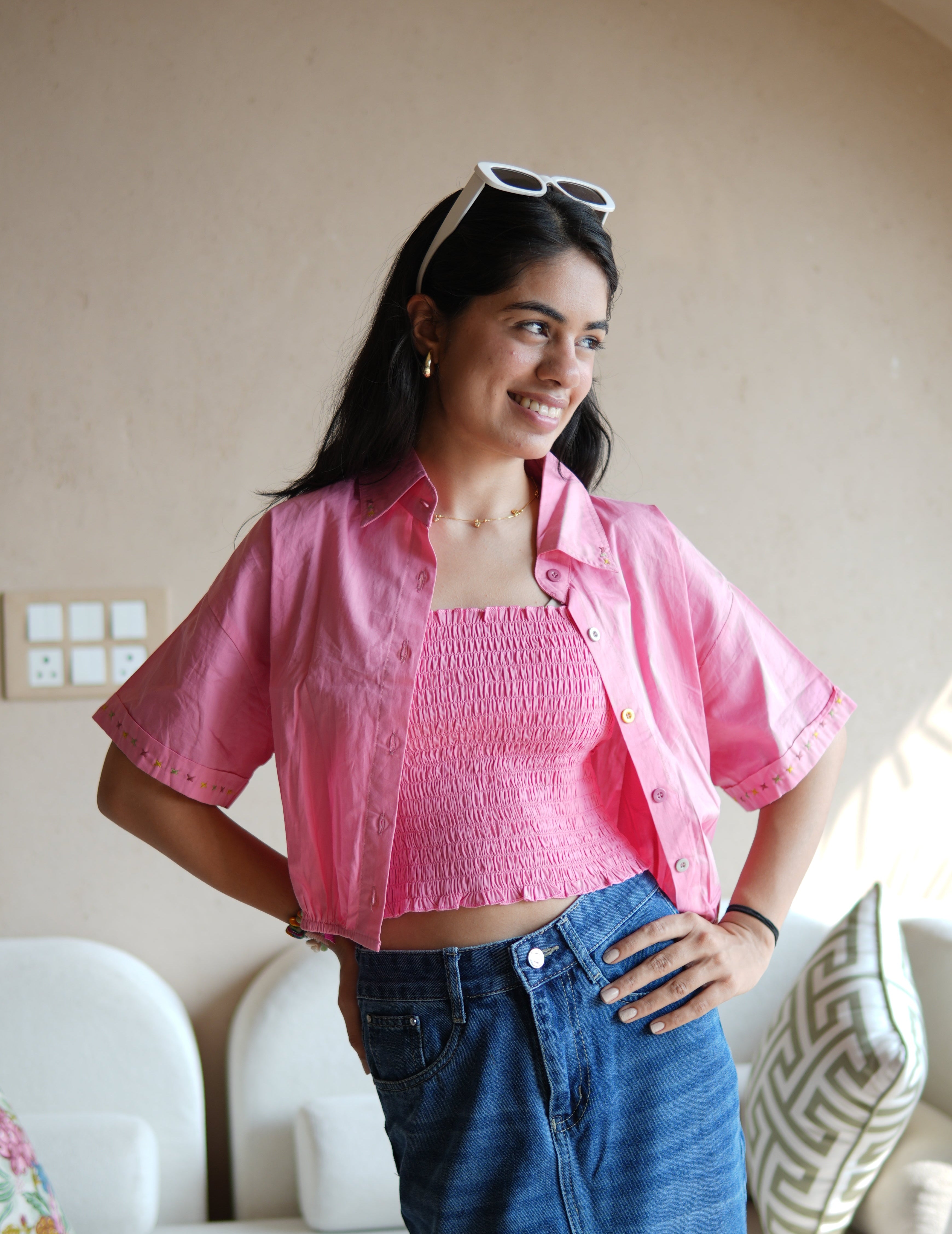 Soft Fit Smocked Top