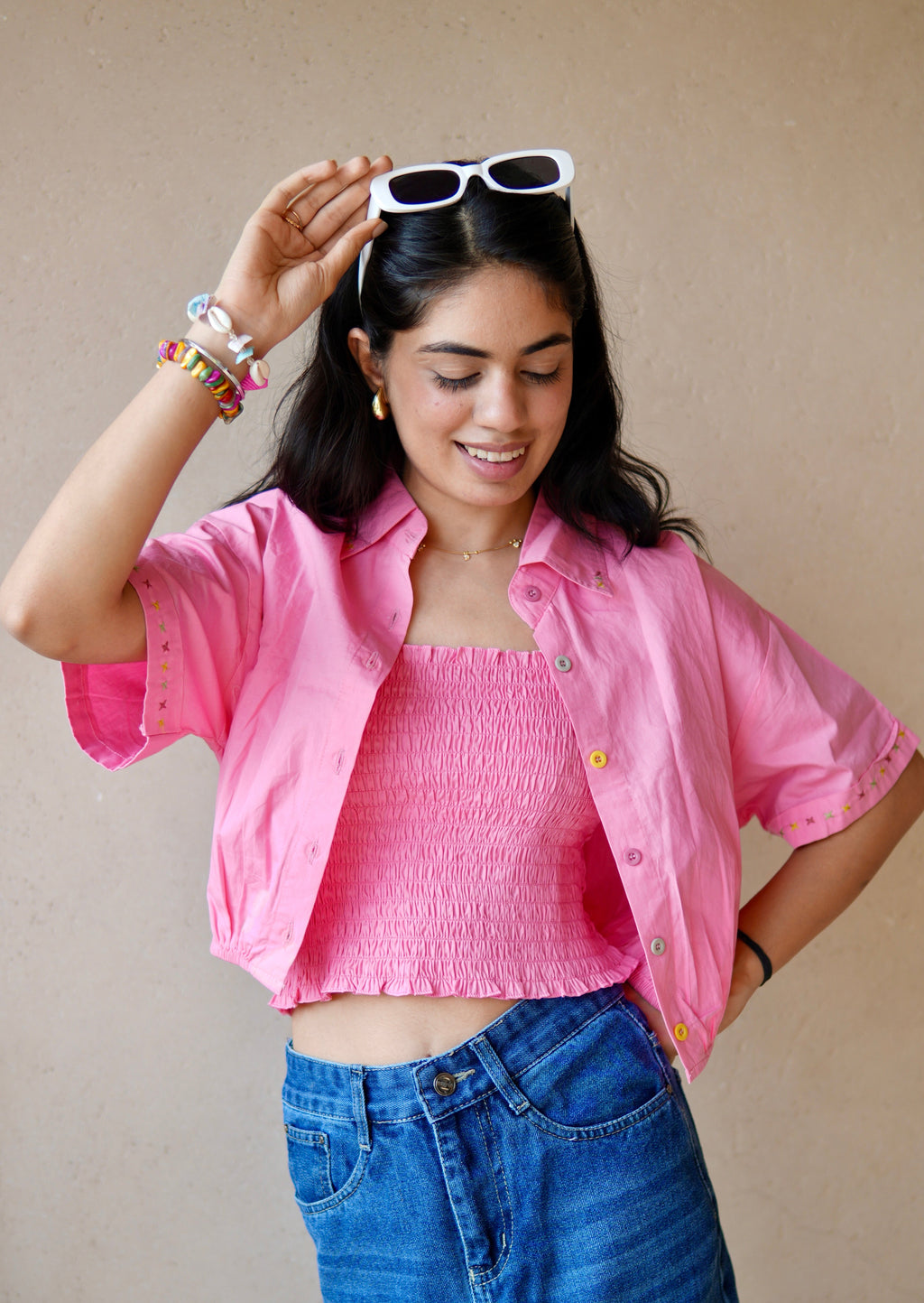 Soft Fit Smocked Top