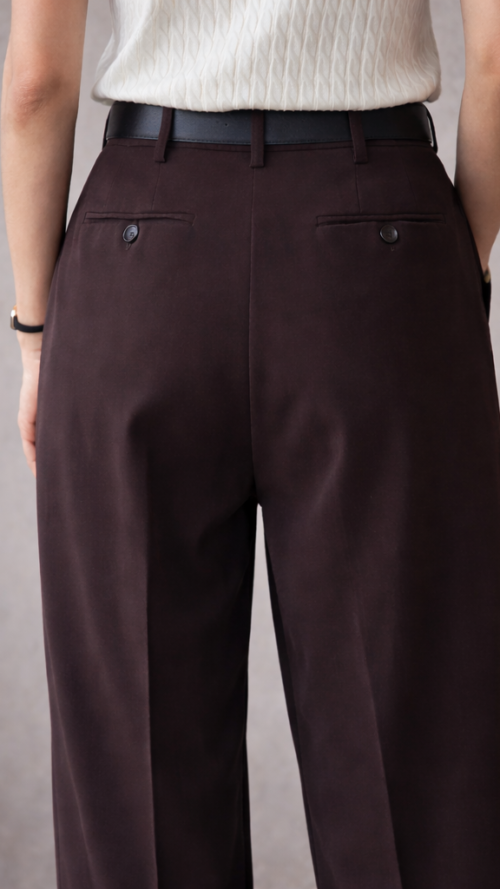 the classic pleated trousers